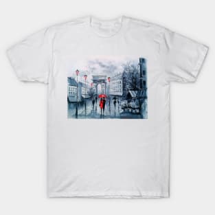 Triumphal arch in Paris T-Shirt